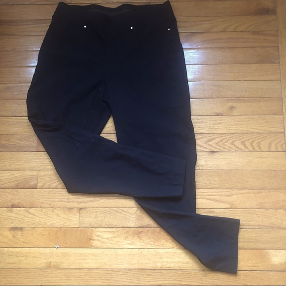 Rafaella Comfort Slim Ankle Pull On Dress Pants Size 12 Black Officewear Slacks - Picture 1 of 10